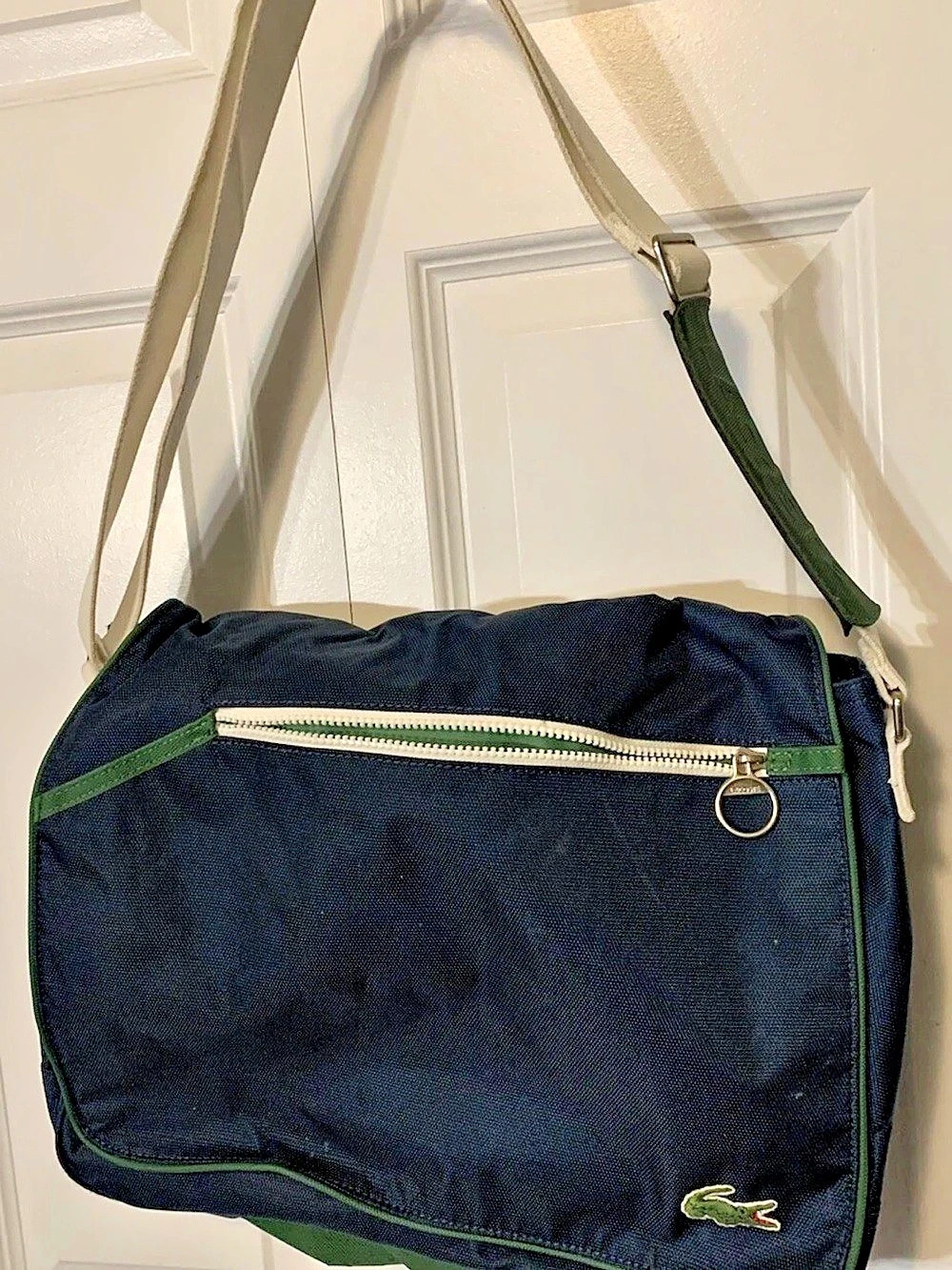 Navy Blue Lacoste Cross Body Messenger Bag